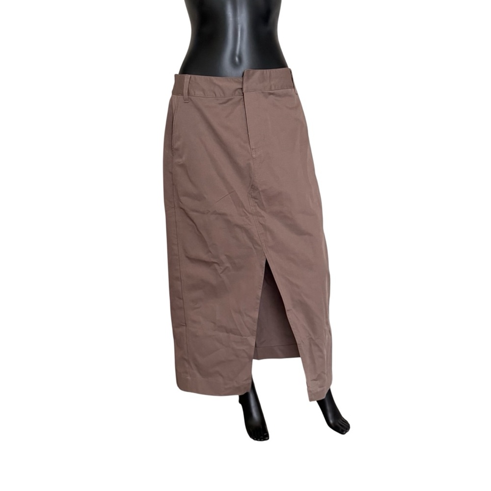 Nike Taupe Midi Skirt with Front Slit